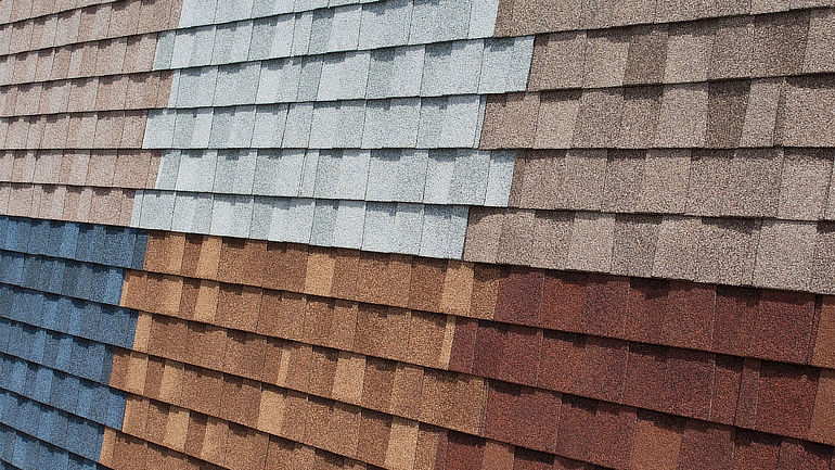 Asphalt Shingles in a variety of colours